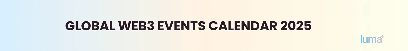 Techtoken - Global Web3 Events Calendar 2025